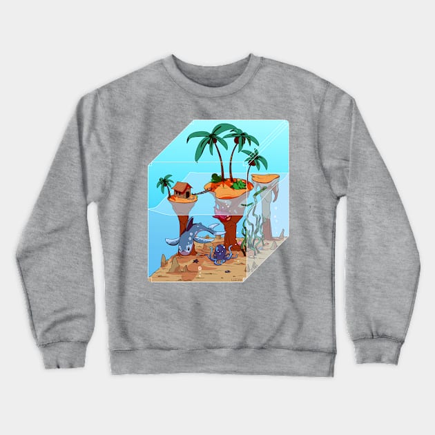 Marine Box Crewneck Sweatshirt by Lledra